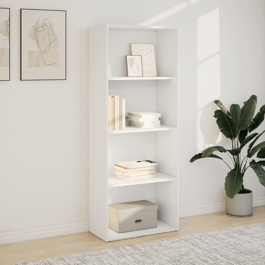 Bücherregal Weiß 80x30x189 cm Holzwerkstoff
