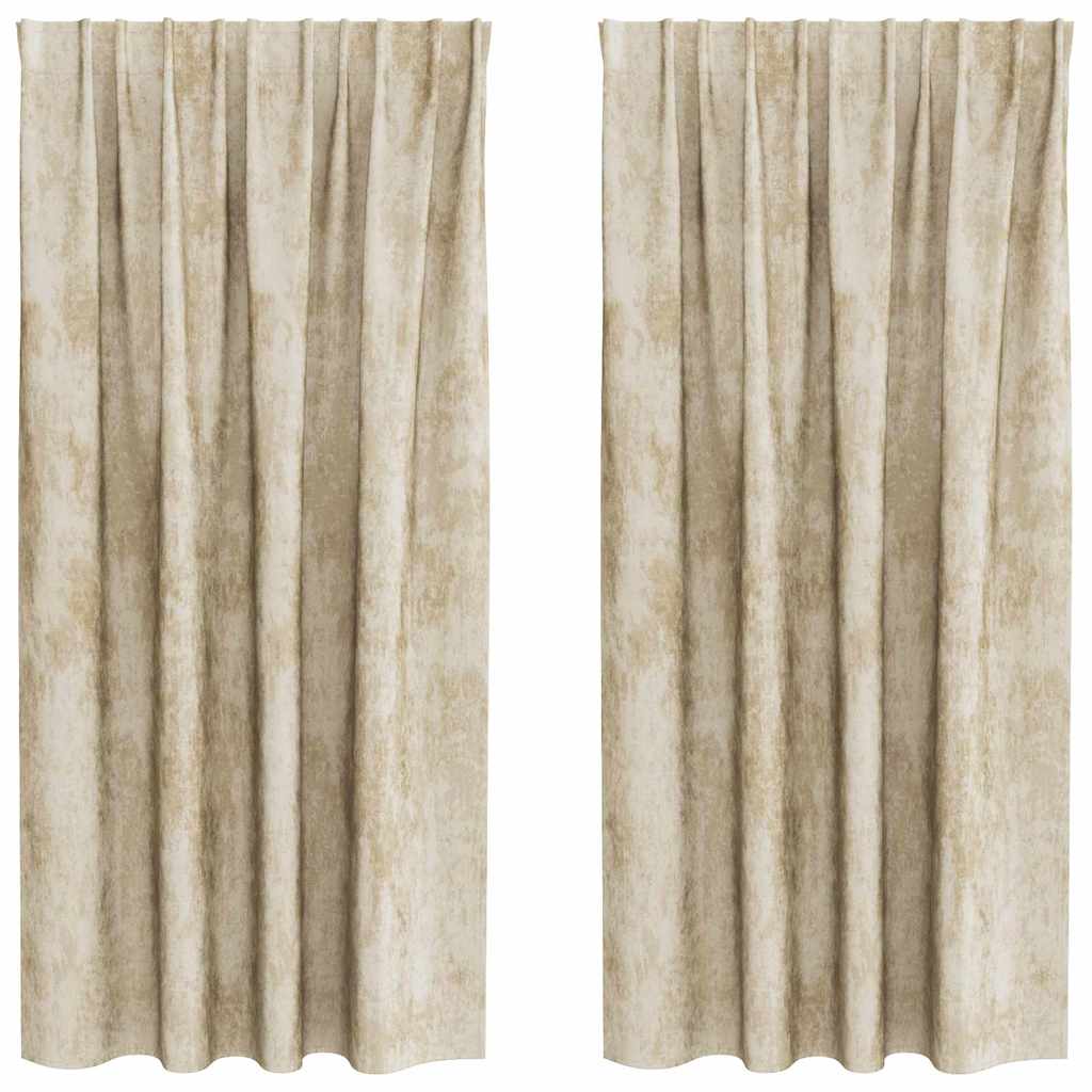 Samtvorhänge mit Vorhängen 2 pcs Weinrot 140 x 140 cm Samt