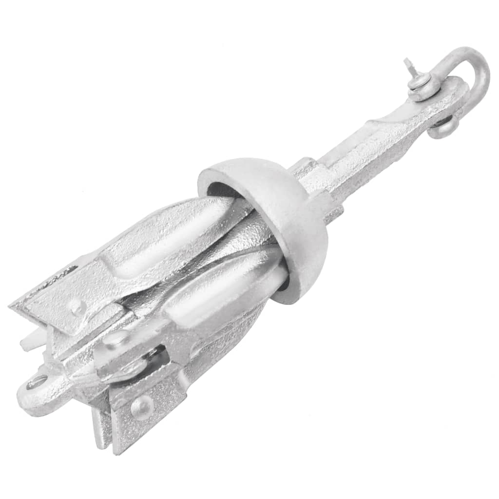 Klappanker Silber 0,7 kg Feuerverzinktes Gusseisen