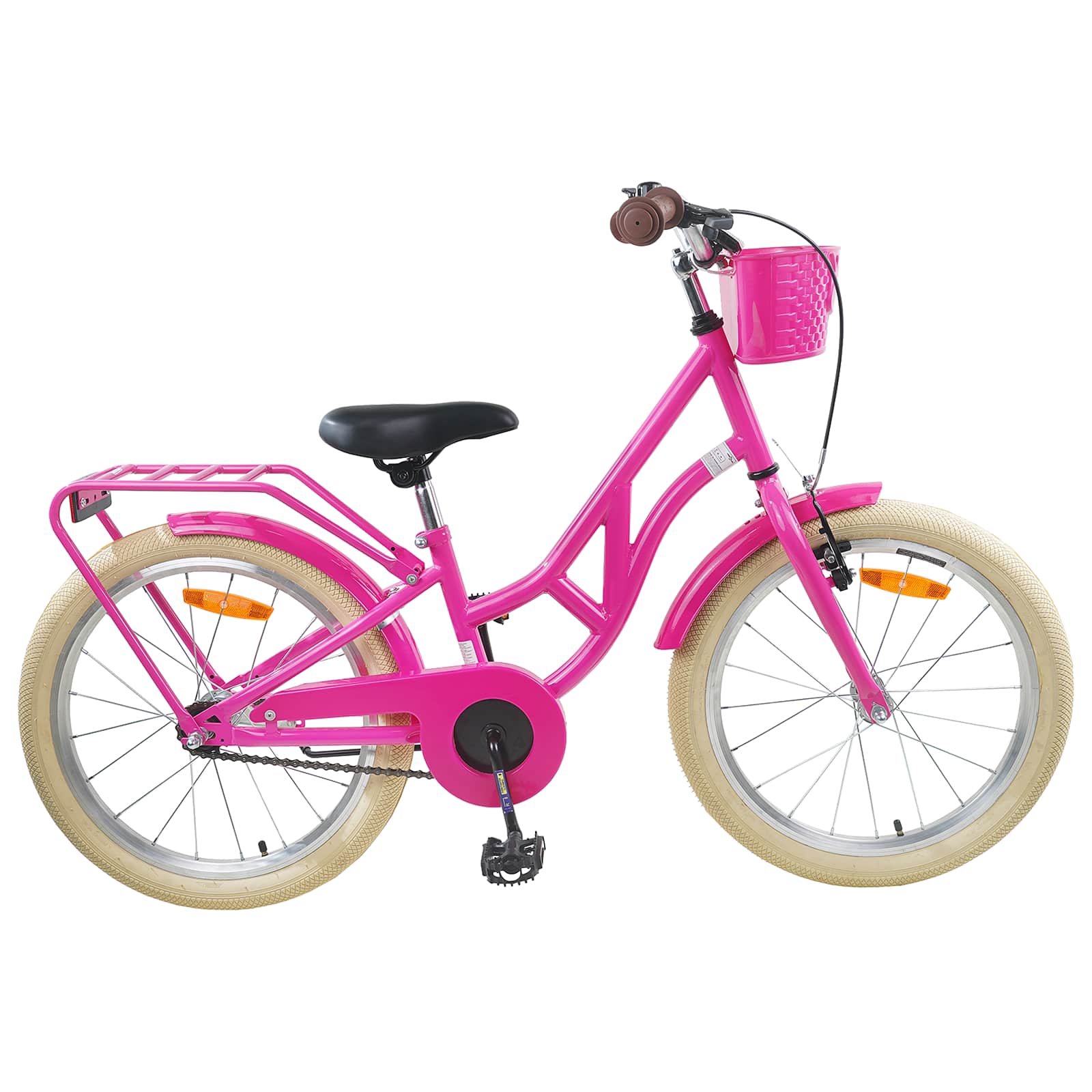 Kinderfahrrad 20 Zoll für 6-11 Jahre alt Schwarz