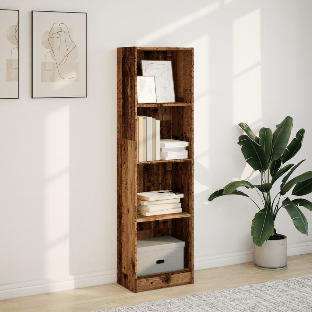 Bücherregal Weiß 40x24x75 cm Holzwerkstoff