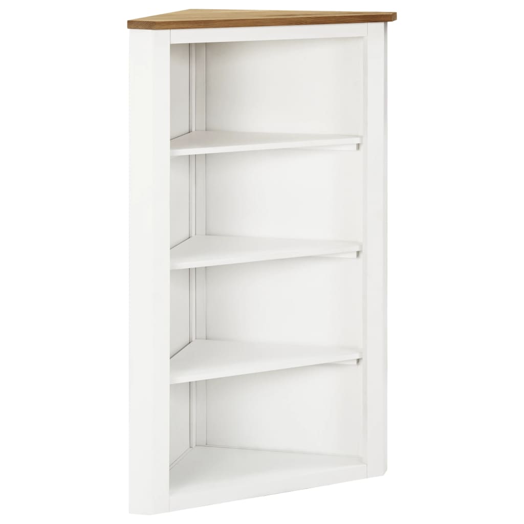 Eckregal 59x36x100 cm Massivholz Eiche