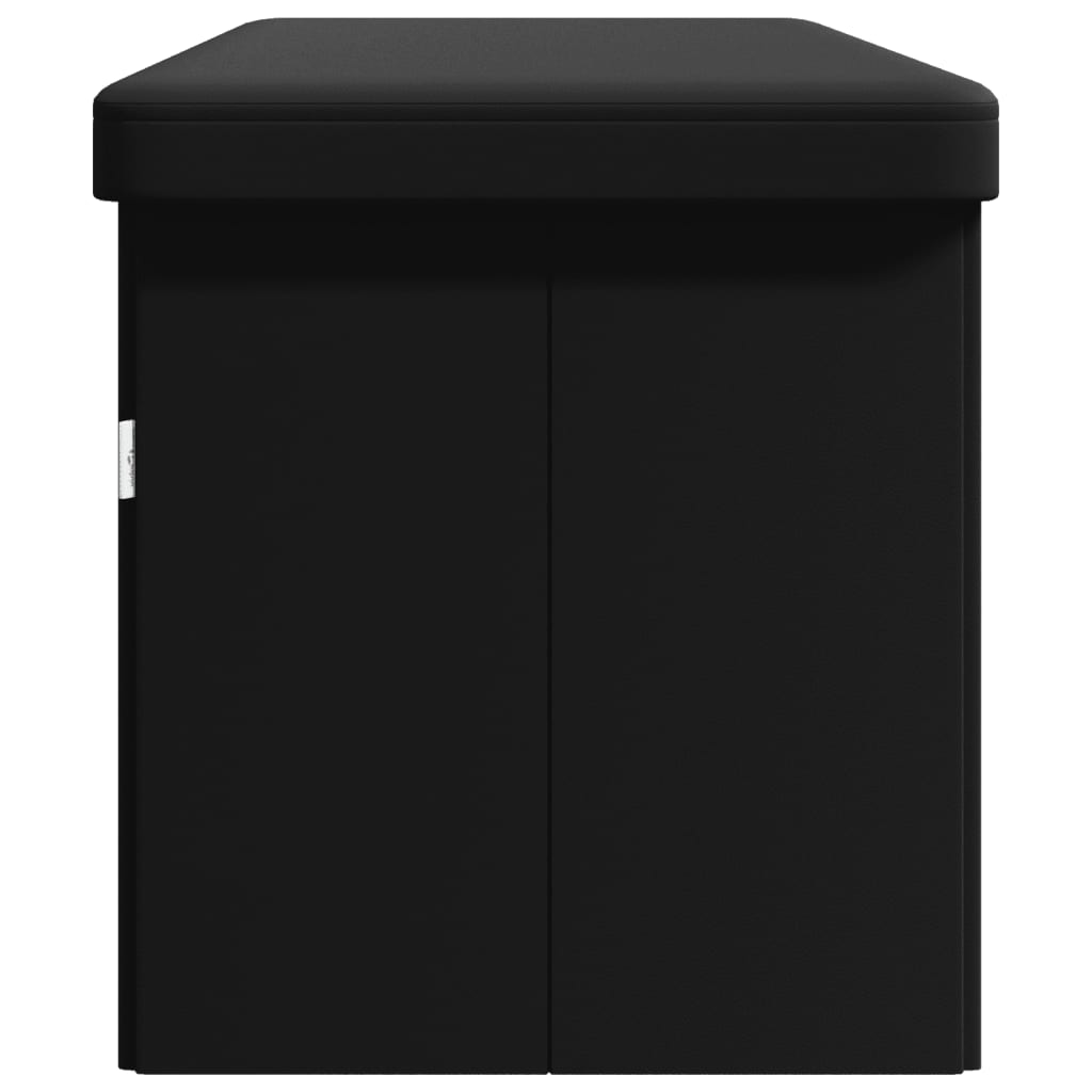 Faltbare Sitzbank mit Stauraum Weinrot PVC
