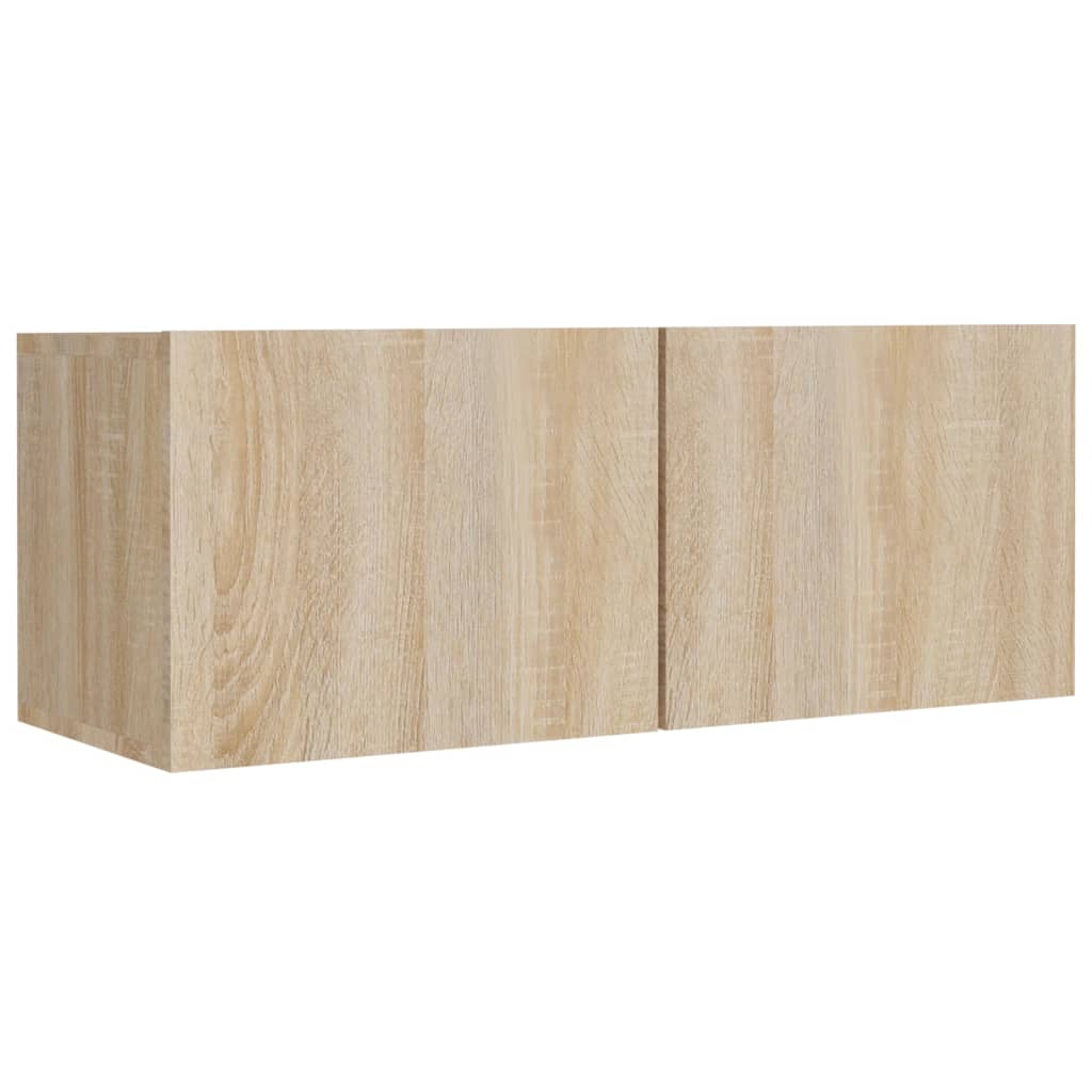 4-tlg. TV-Schrank-Set Weiß Holzwerkstoff