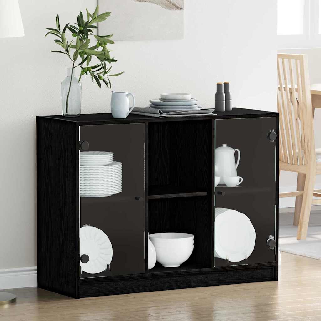 Bücherschrank mit Türen Weiß 204x37x75 cm Holzwerkstoff
