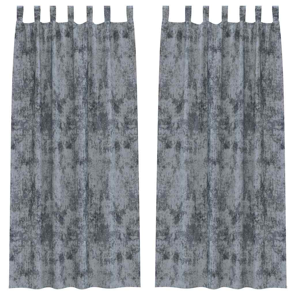 Samtvorhänge mit Vorhängen 2 pcs Weinrot 140 x 140 cm Samt