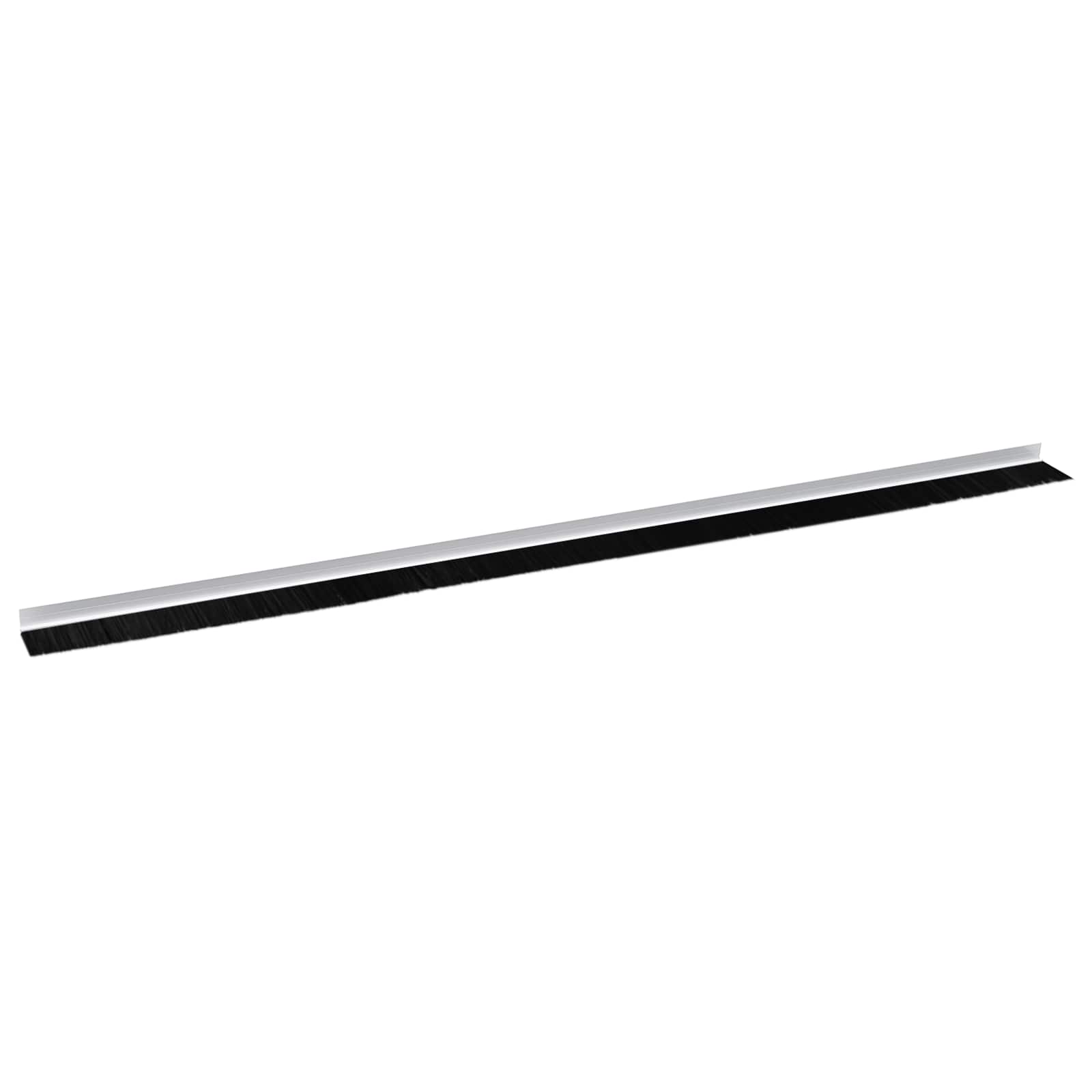 Selbstklebende Türbürstendichtungen 2 pcs Braun 100 cm