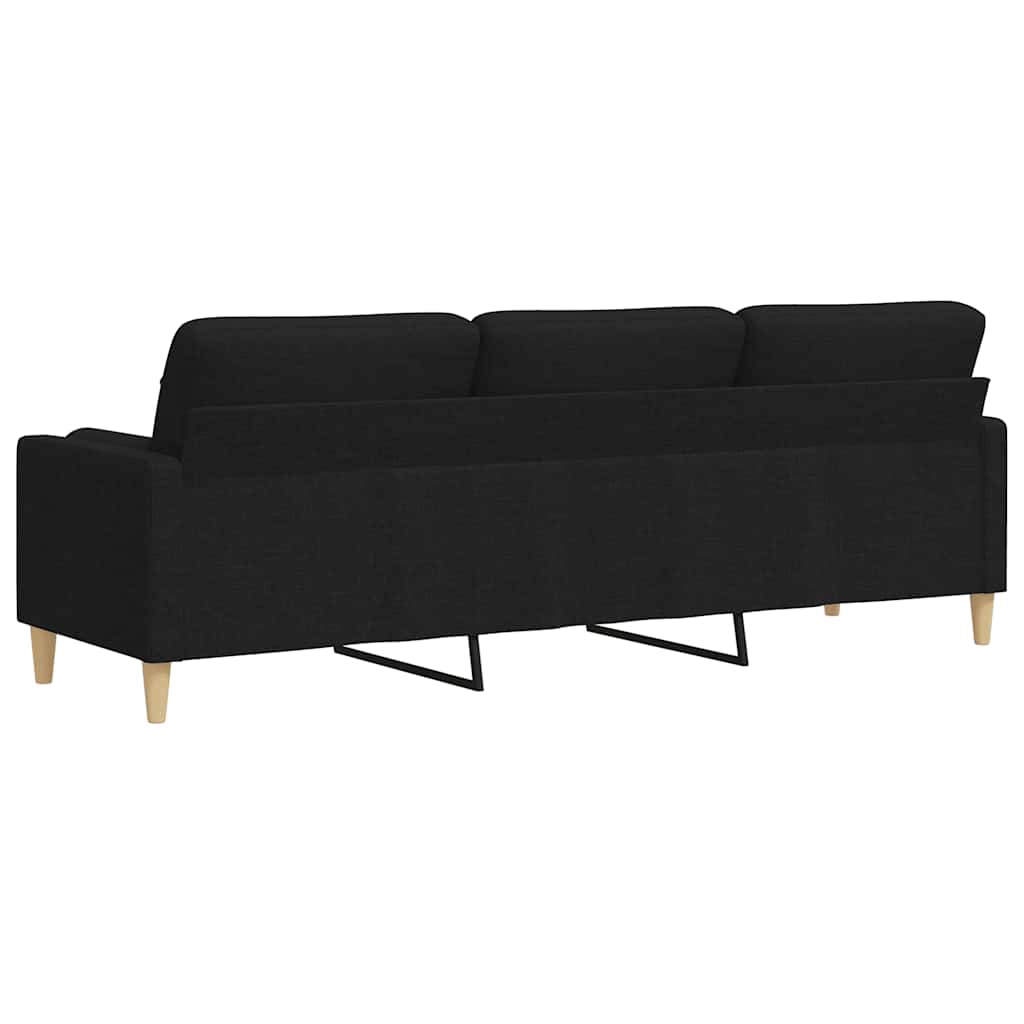 2-Sitzer-Sofa mit Zierkissen Braun 120 cm Stoff