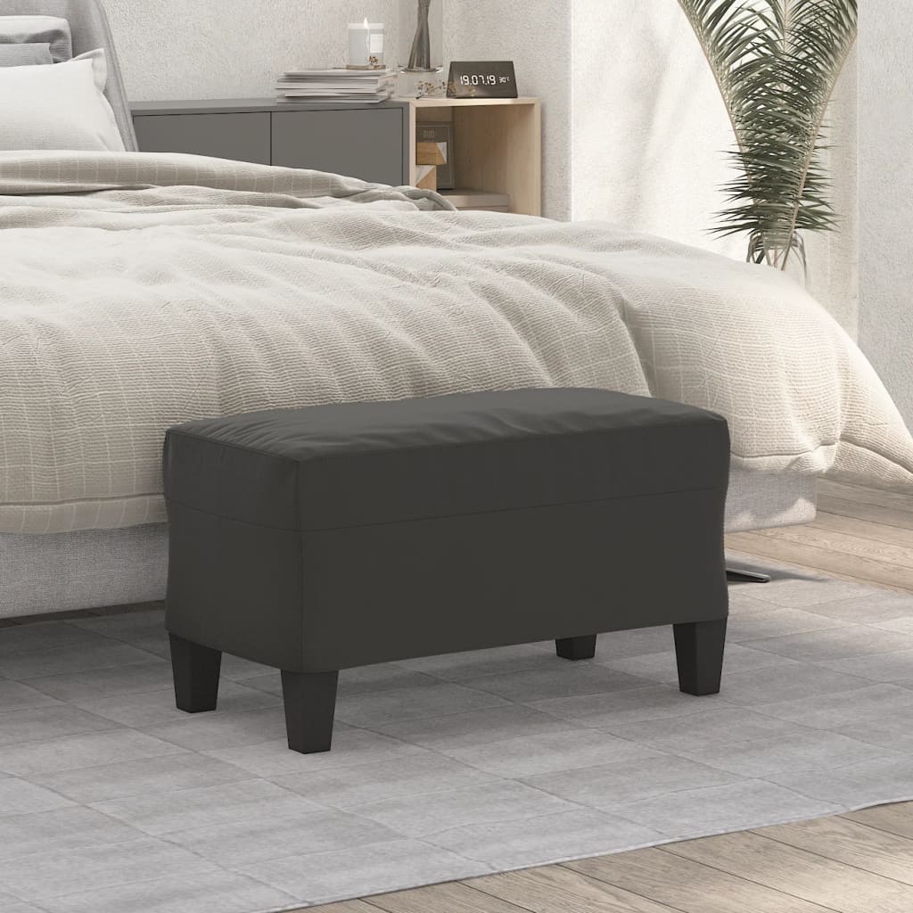 Sitzbank Hellgrau 70x35x41 cm Mikrofasergewebe