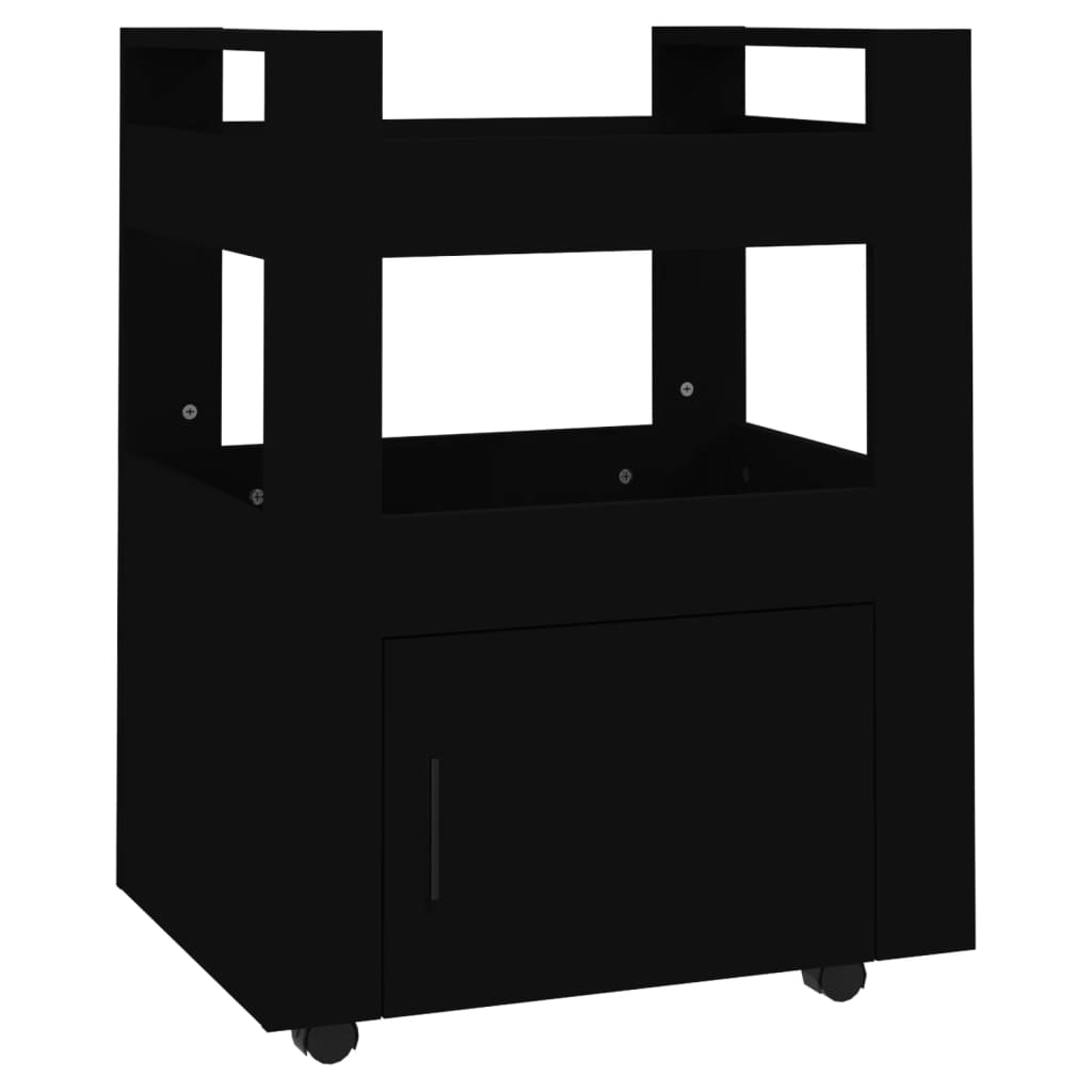 Küchenwagen Weiß 60x45x80 cm Holzwerkstoff
