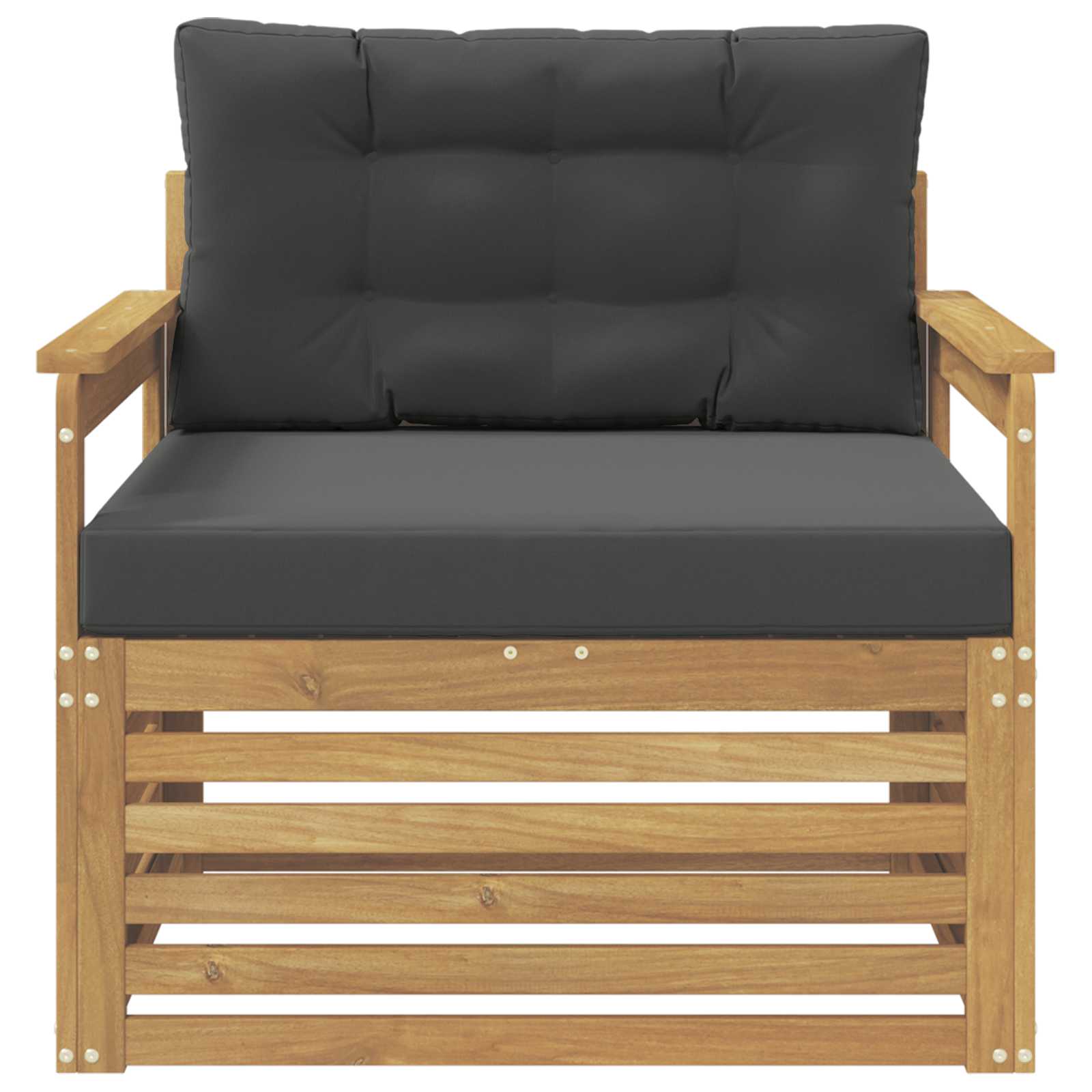 2 Stück Outdoor-Sofa Natur