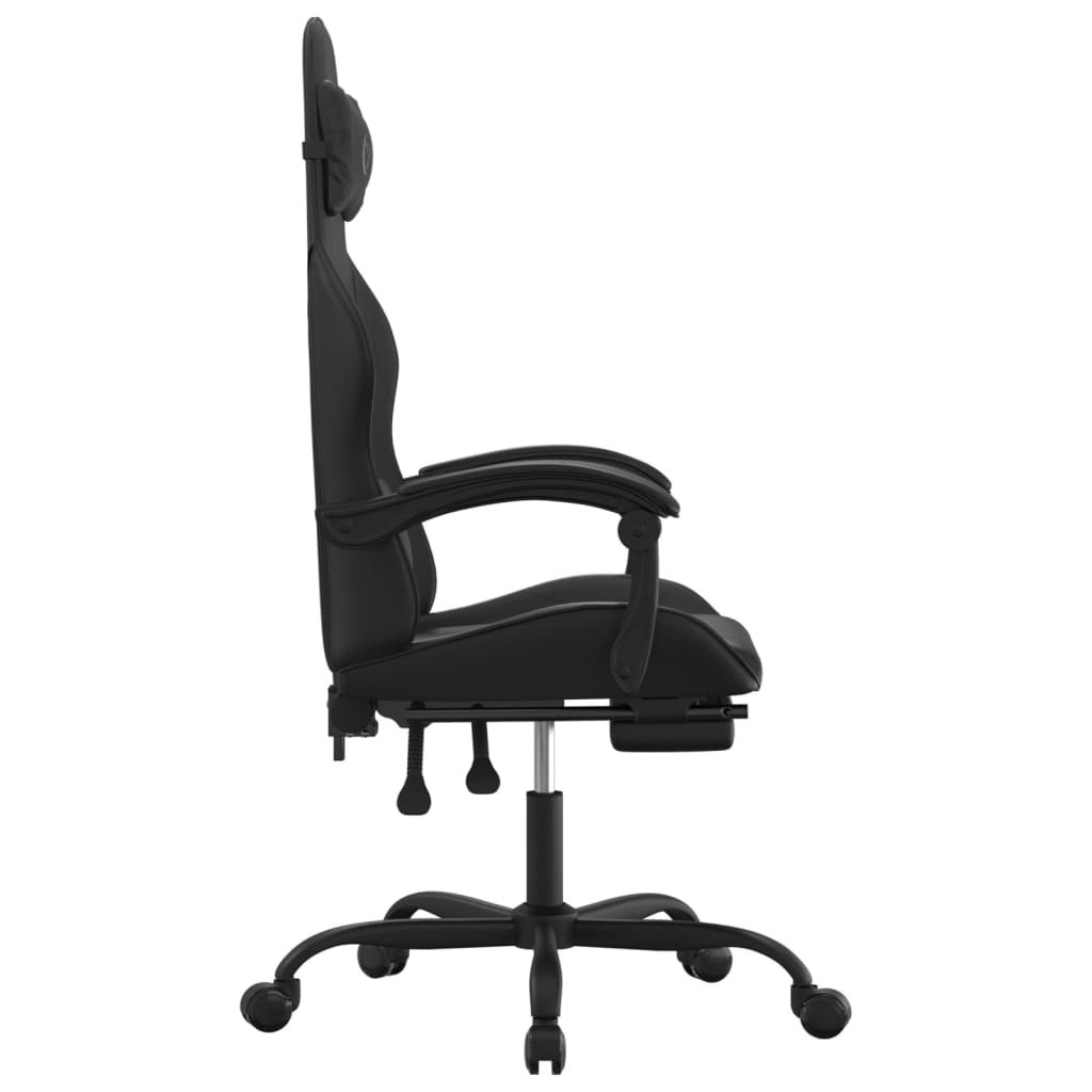 Gaming-Stuhl Drehbar Schwarz und Grün Kunstleder