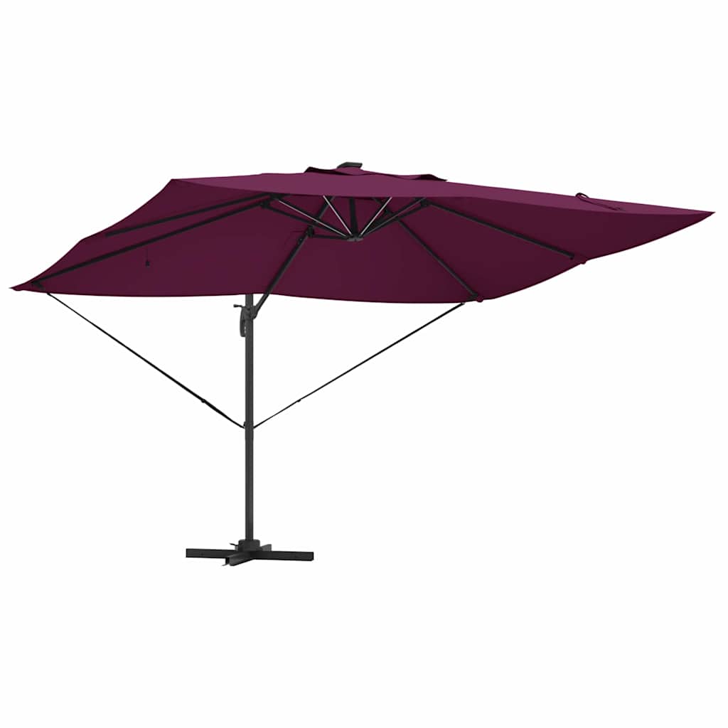 Sonnenschirm Sand 352 x 251 x 265 cm Polyester und Aluminium