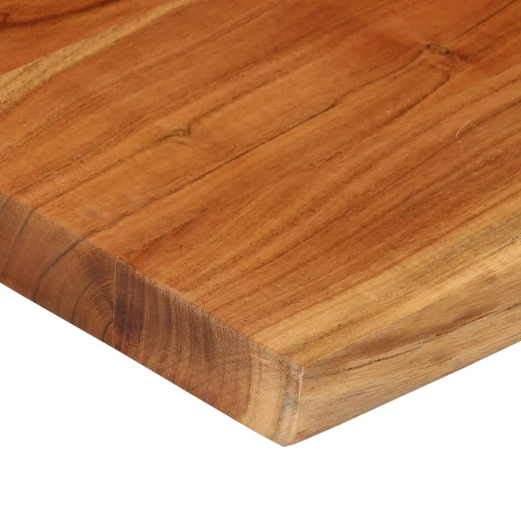 Tischplatte 40x40x2,5 cm Rechteckig Massivholz Akazie Baumkante