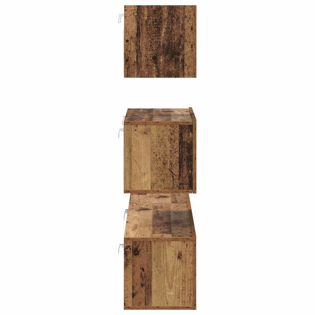 4-tlg. TV-Schrank-Set Weiß Holzwerkstoff