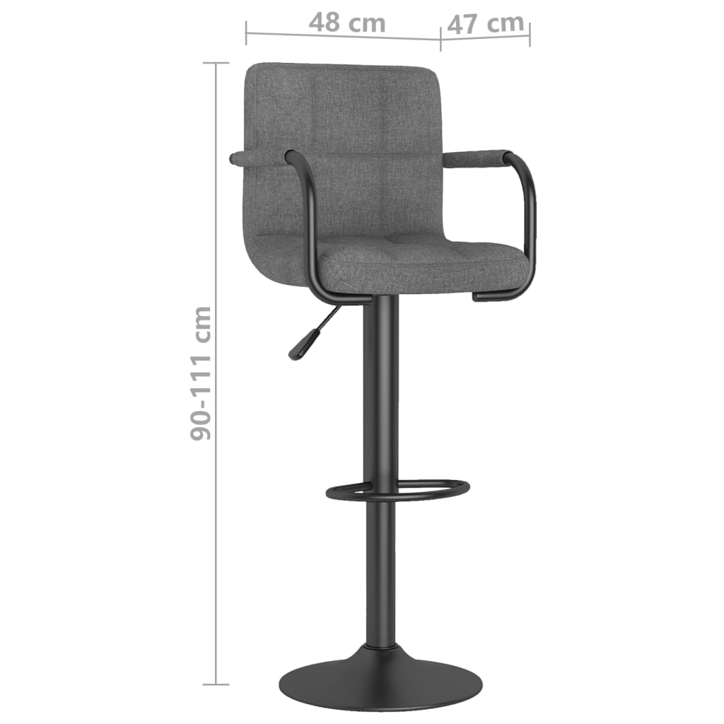 Barhocker Blau Stoff