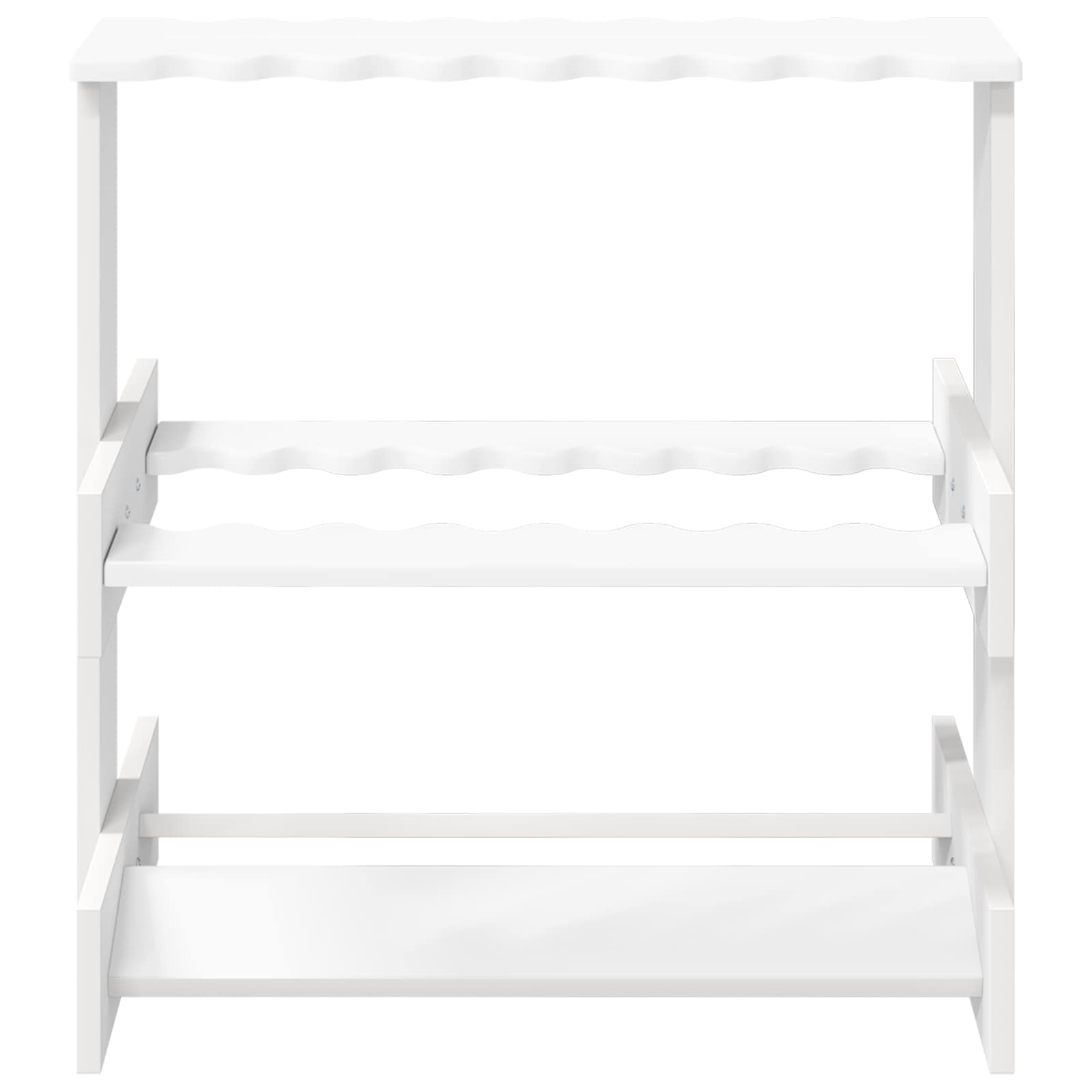 Billardqueue-Ständer Holzwerkstoff 60 x 35 x 60 cm Weiß