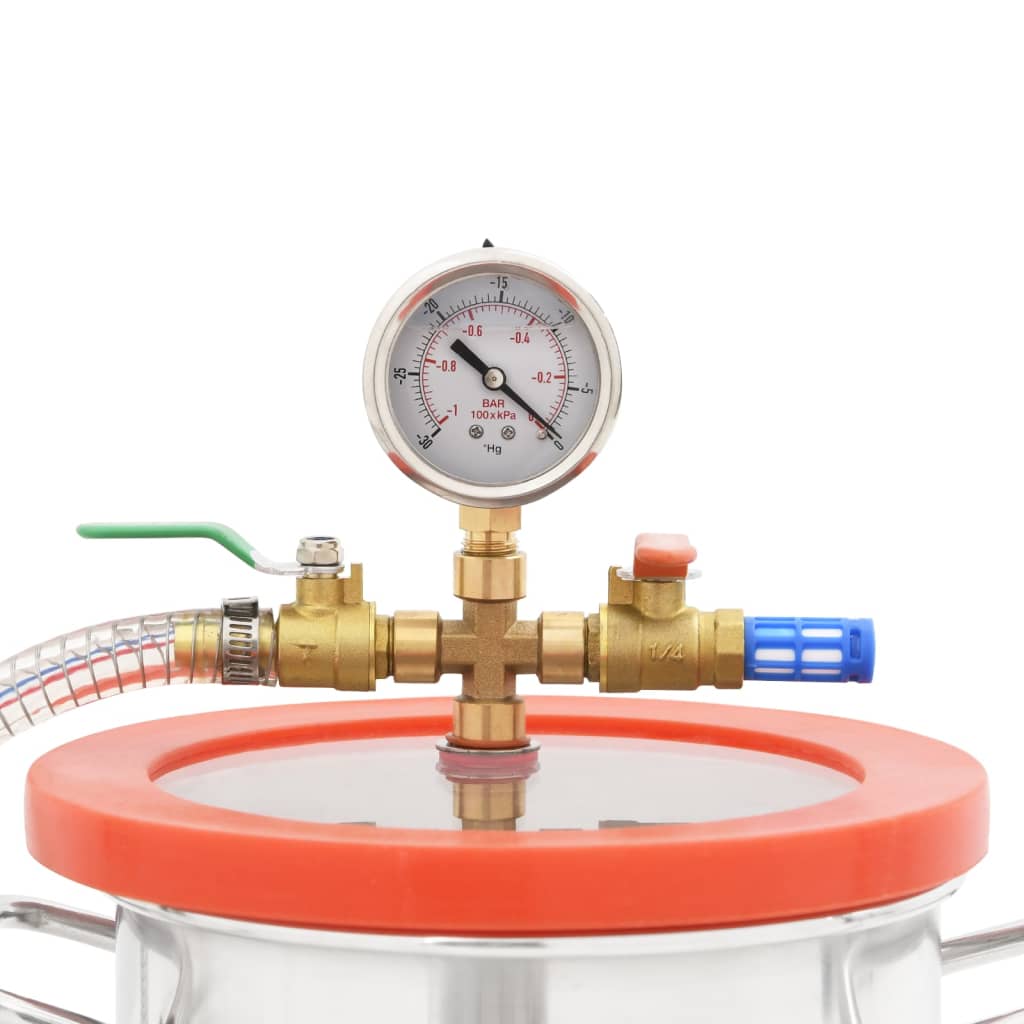 Vakuumkammer mit 2-stufiger Pumpe 7,4 L
