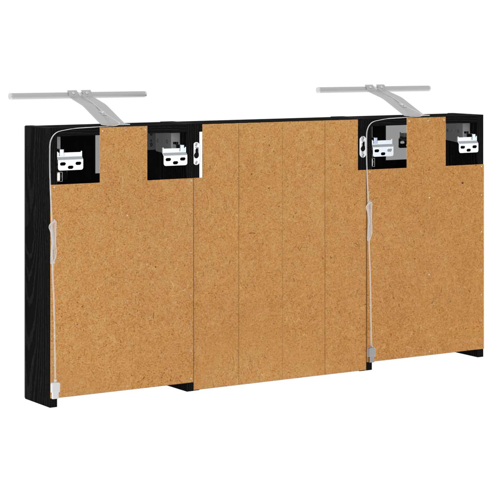 Badezimmerschrank-Set 3 pcs 80 x 10,5 x 50 cm Holzwerkstoff