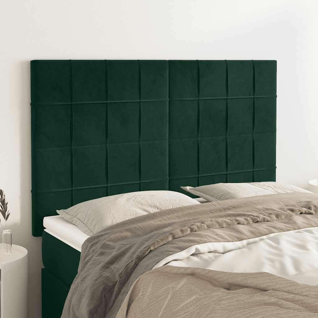 Kopfteil Hellgrau 80x5x118/128 cm Samt