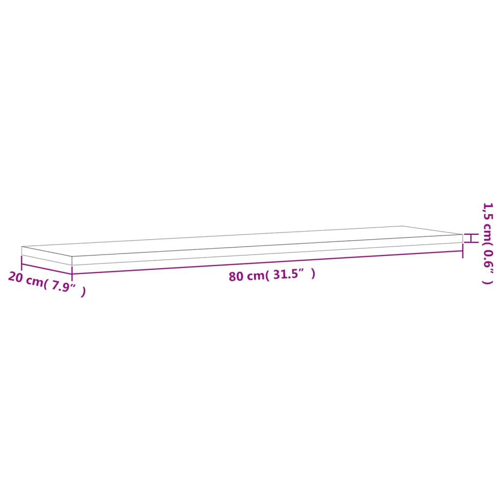 Bücherregal-Bretter 4 Stk. Weiß 40x10x1,5 cm Holzwerkstoff