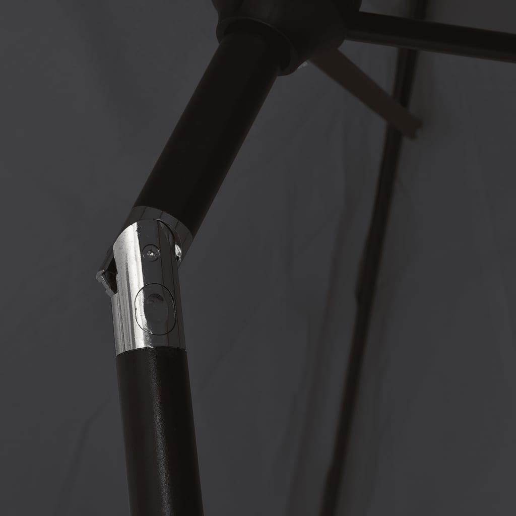 Sonnenschirm mit Metall-Mast 300 cm Bordeauxrot