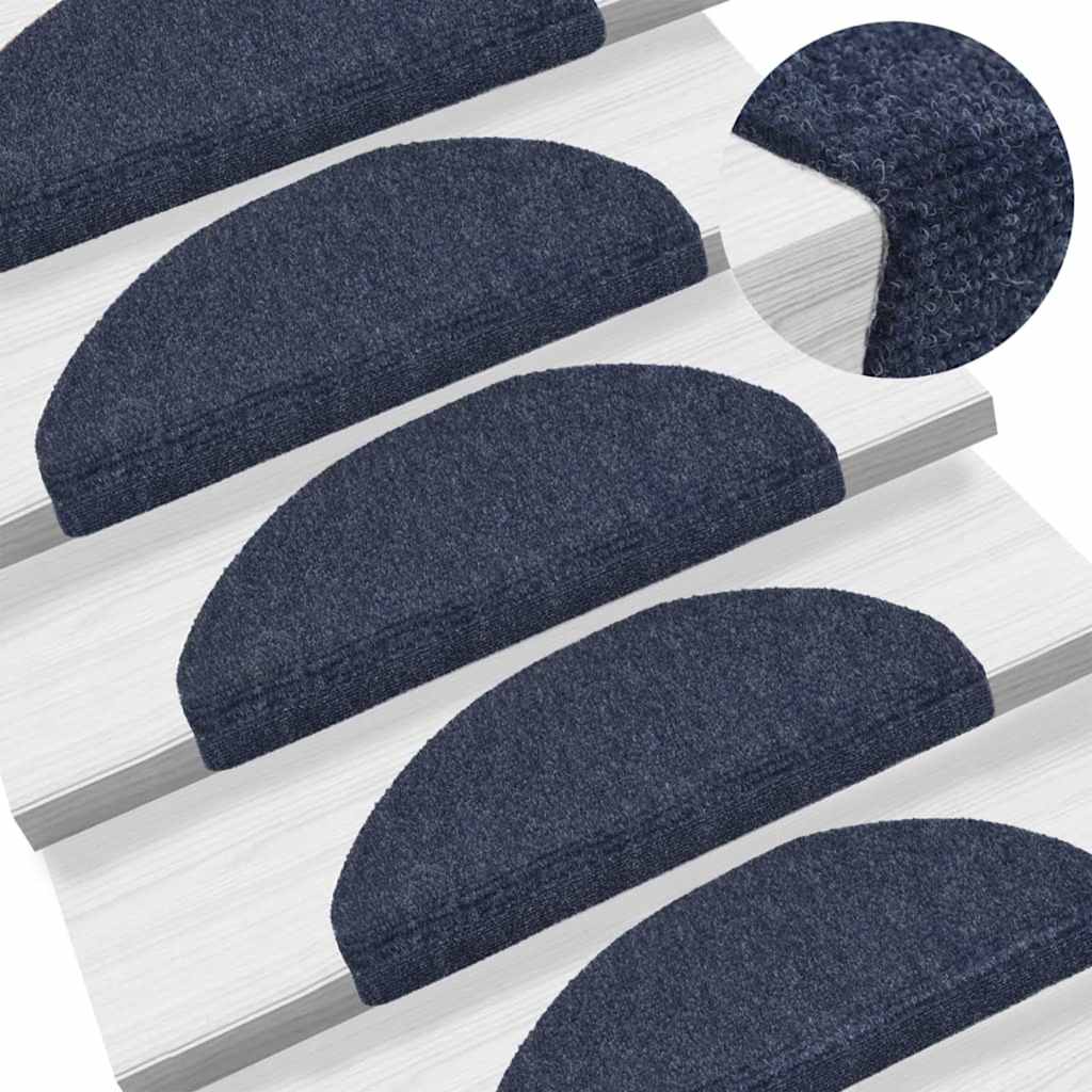 Stufenmatten Selbstklebend 15 Stk. 56x17x3 cm Hellbraun Halbrund