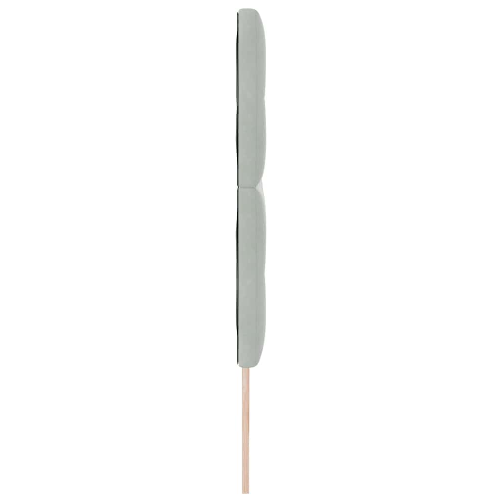 Kopfteil Hellgrau 80 cm Samt