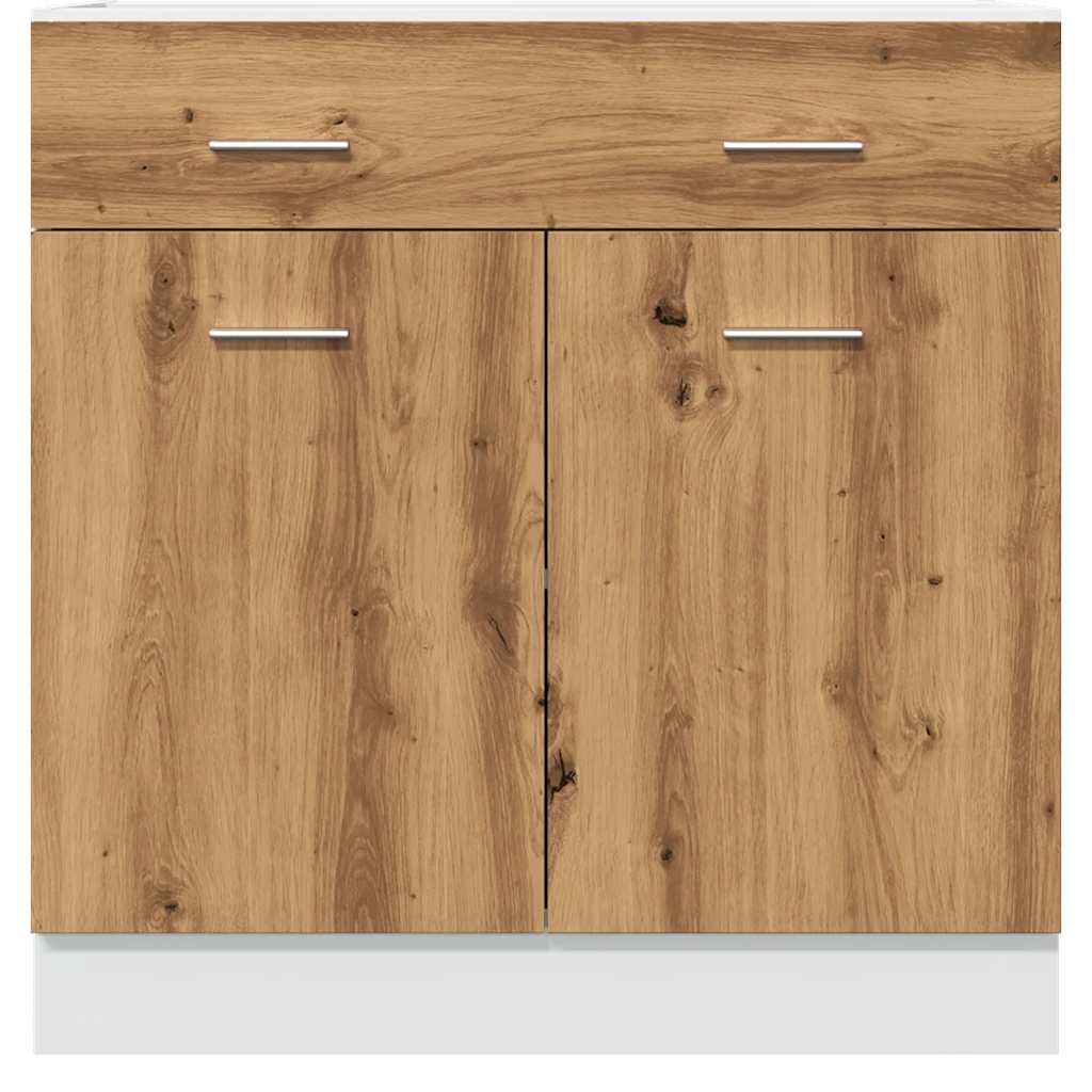 Unterschrank Lyon Weiß 60x46x81,5 cm Holzwerkstoff