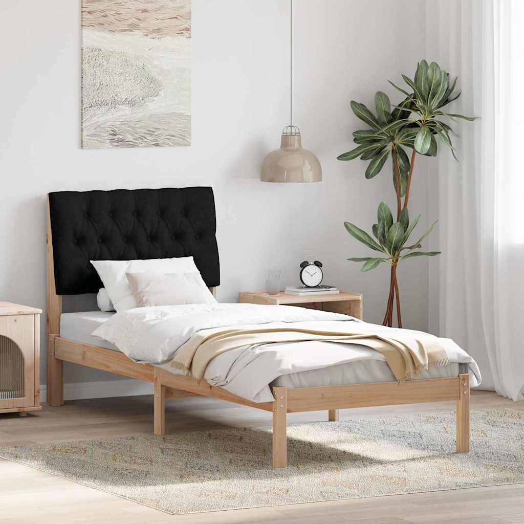 Bettgestell mit gepolstertem Kopfteil Braun 200 x 200 cm