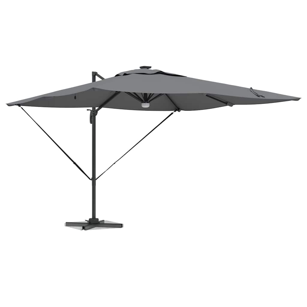 Roma Parasol Beige 286 x 284 x 270 cm Aluminium und Polyester
