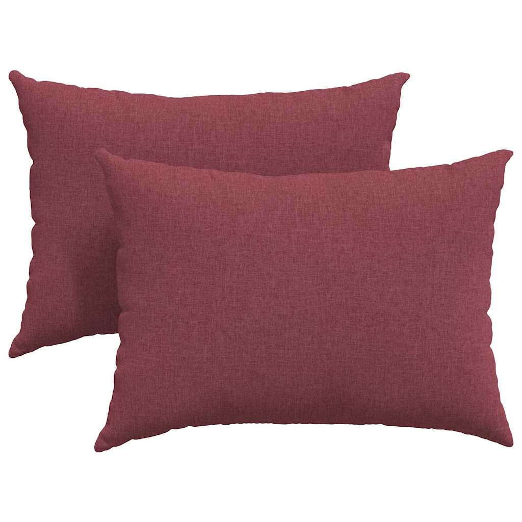 Sofakissen 2 pcs Hellgrau 50 x 30 cm Stoff