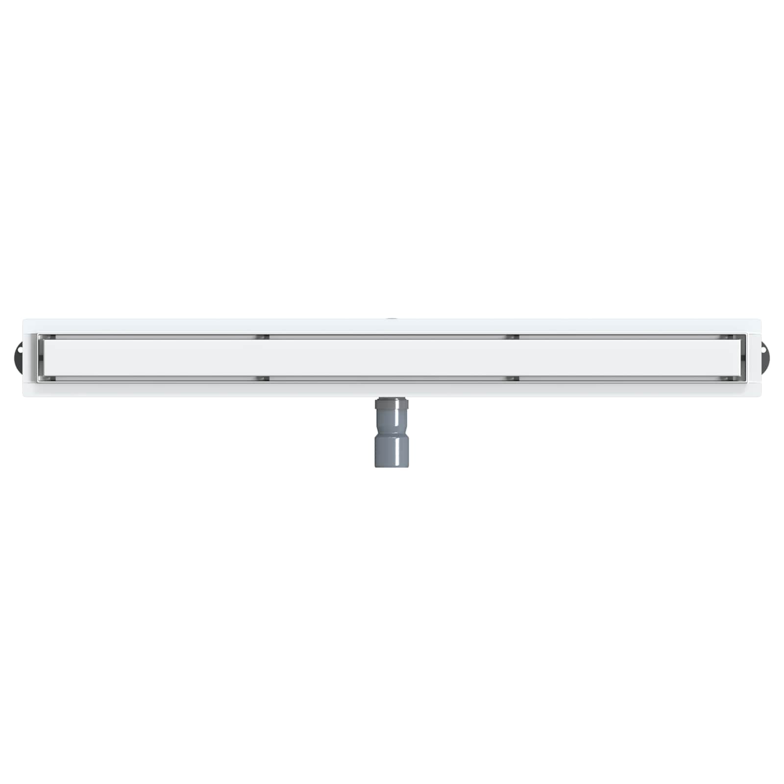 Duschablauf 2-in-1 mit 360° Siphon Silber 54 x 11 x 9,5 cm