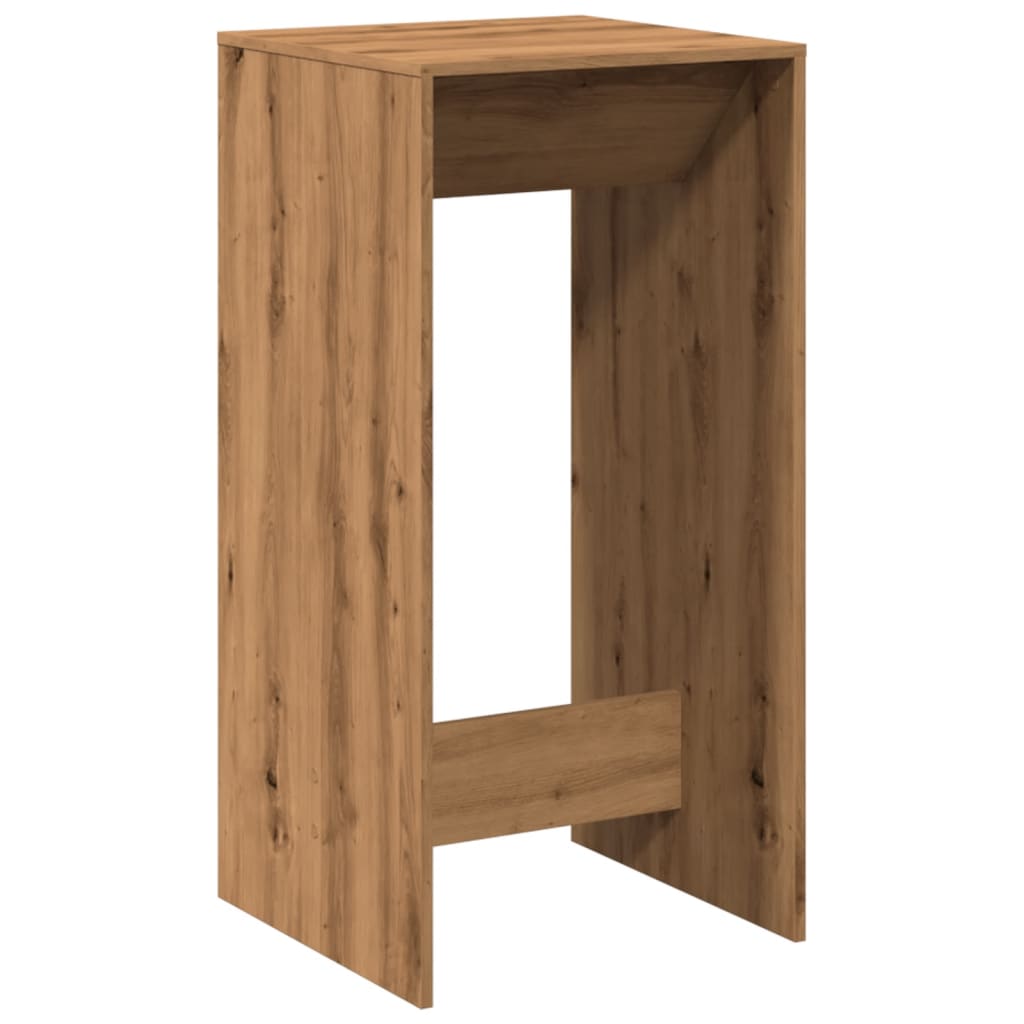 Bartisch Schwarz Eichen-Optik 102 x 50 x 103,5 cm Holzwerkstoff
