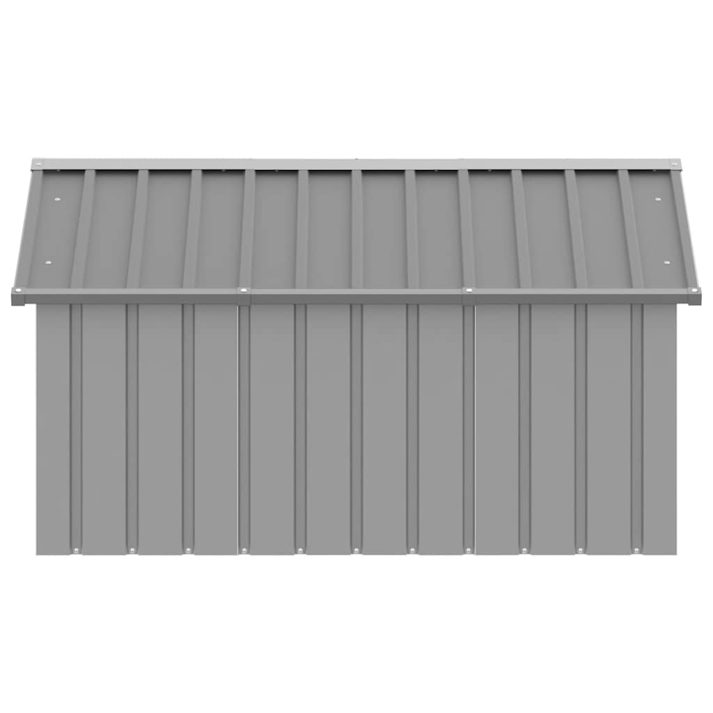 Hundehütte Anthrazit 116,5x103x81,5 cm Verzinkter Stahl