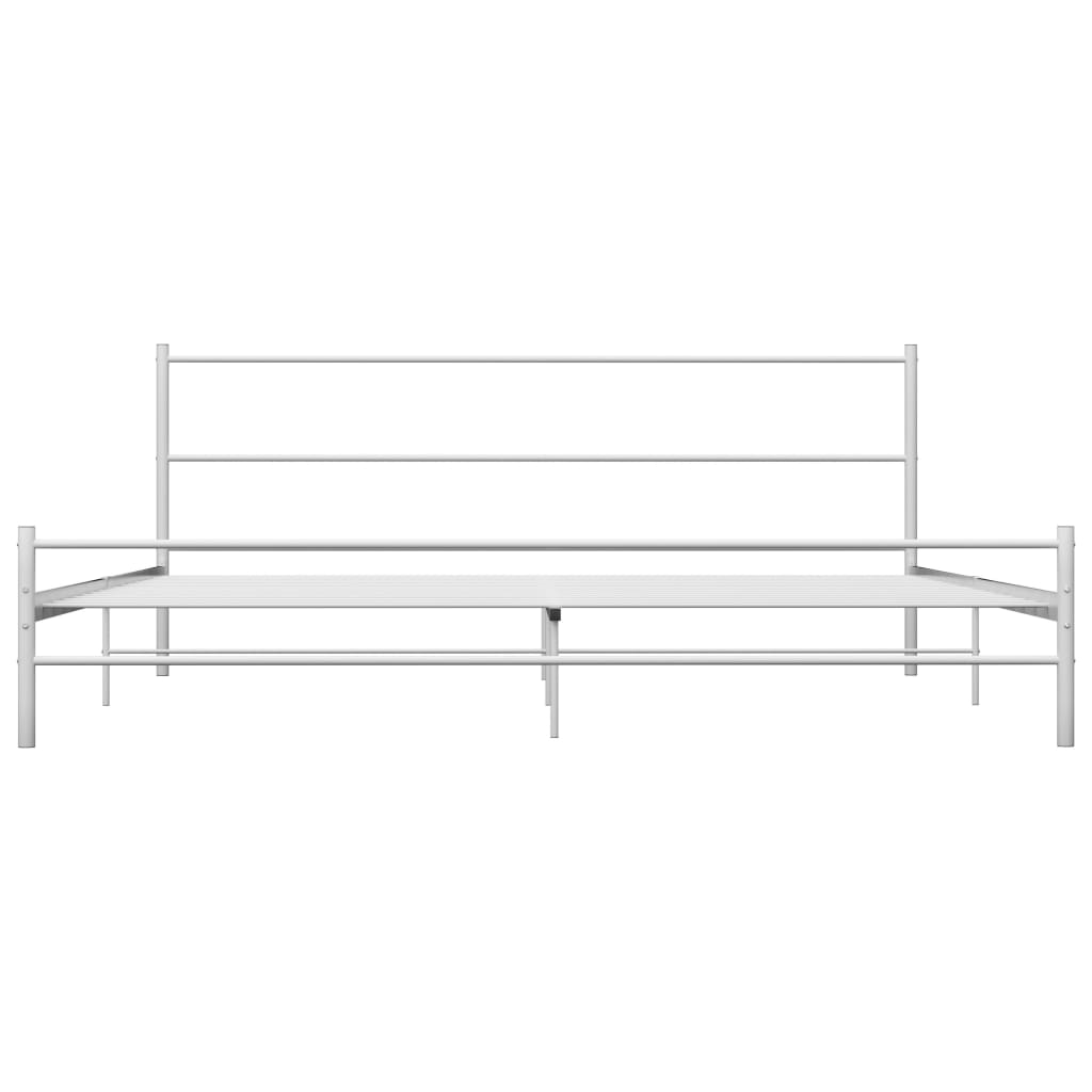 Bettgestell Grau Metall 180×200 cm