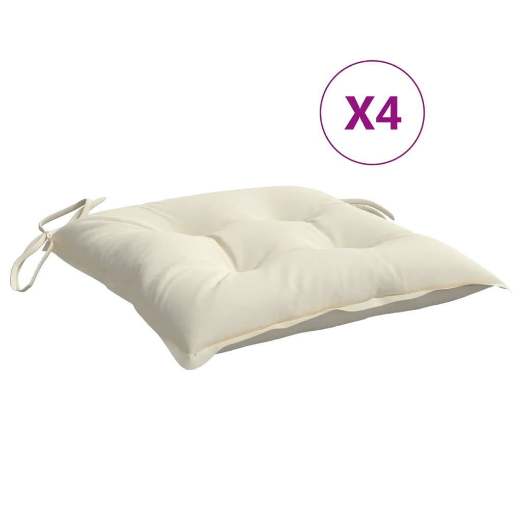Stuhlkissen 4 Stk. Hellblau 40x40x7 cm Oxford-Gewebe