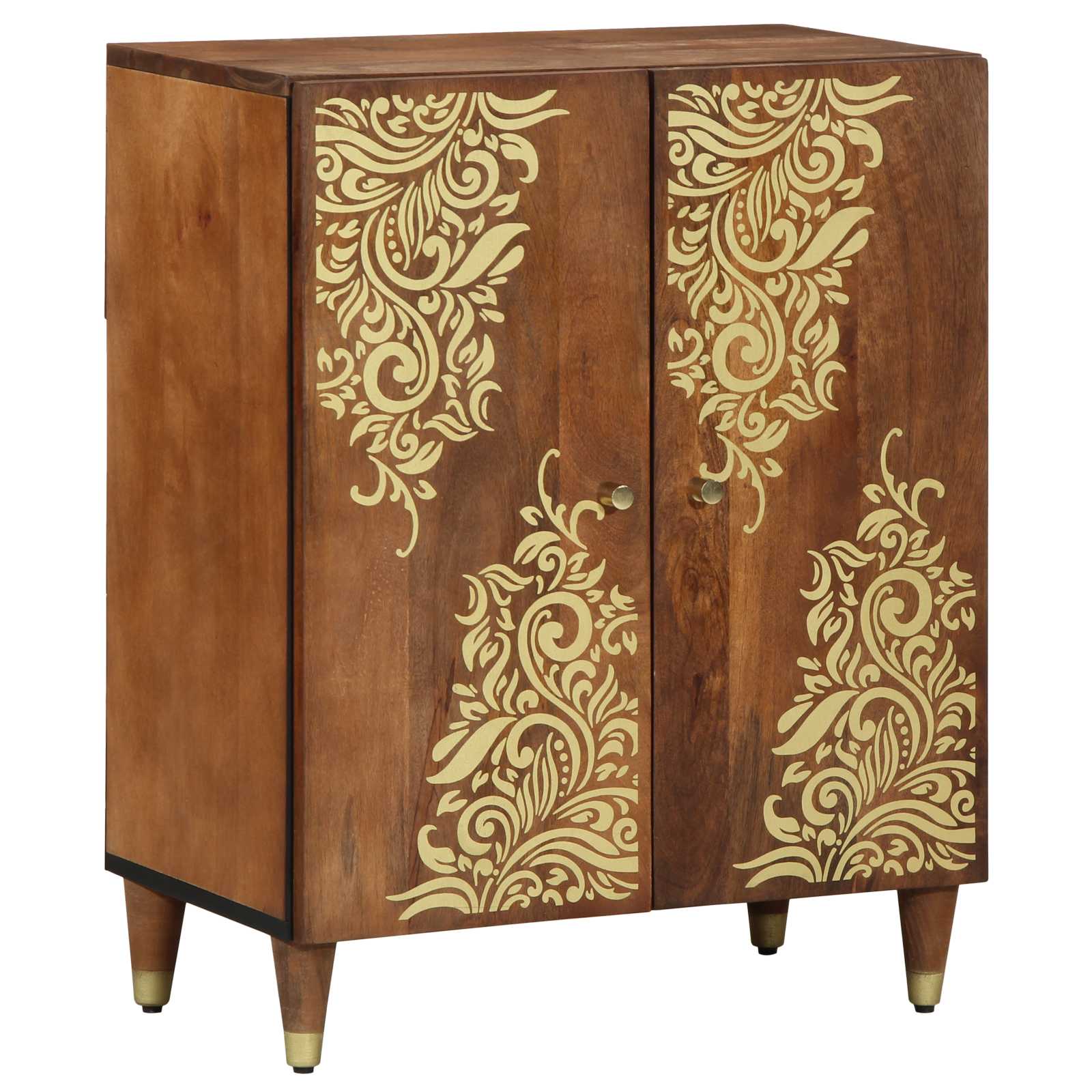 Badezimmerschrank-Set 3 pcs Grau und Gold 180 x 33 x 75 cm