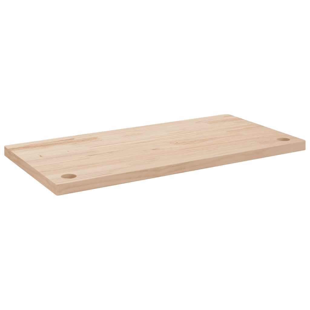Schreibtischplatte 80x40x2,5 cm Massivholz Kiefer