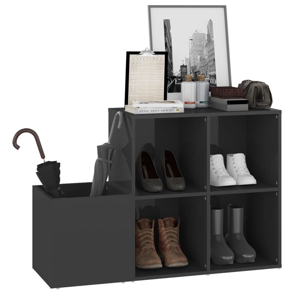 Flur-Schuhschrank Weiß 105x35,5x70 cm Holzwerkstoff