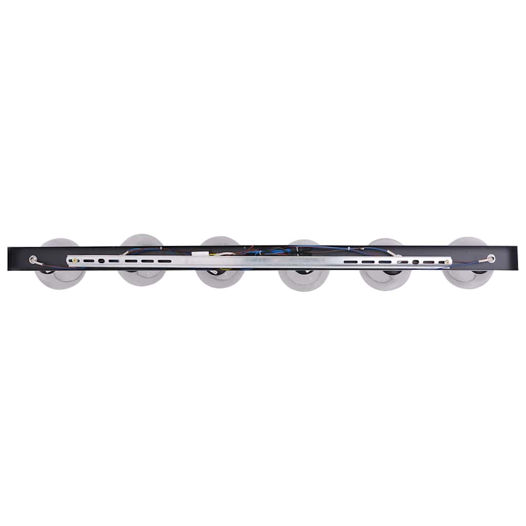 Deckenstrahler Schwarz 13 x 13 x 26 cm Glas und Metall