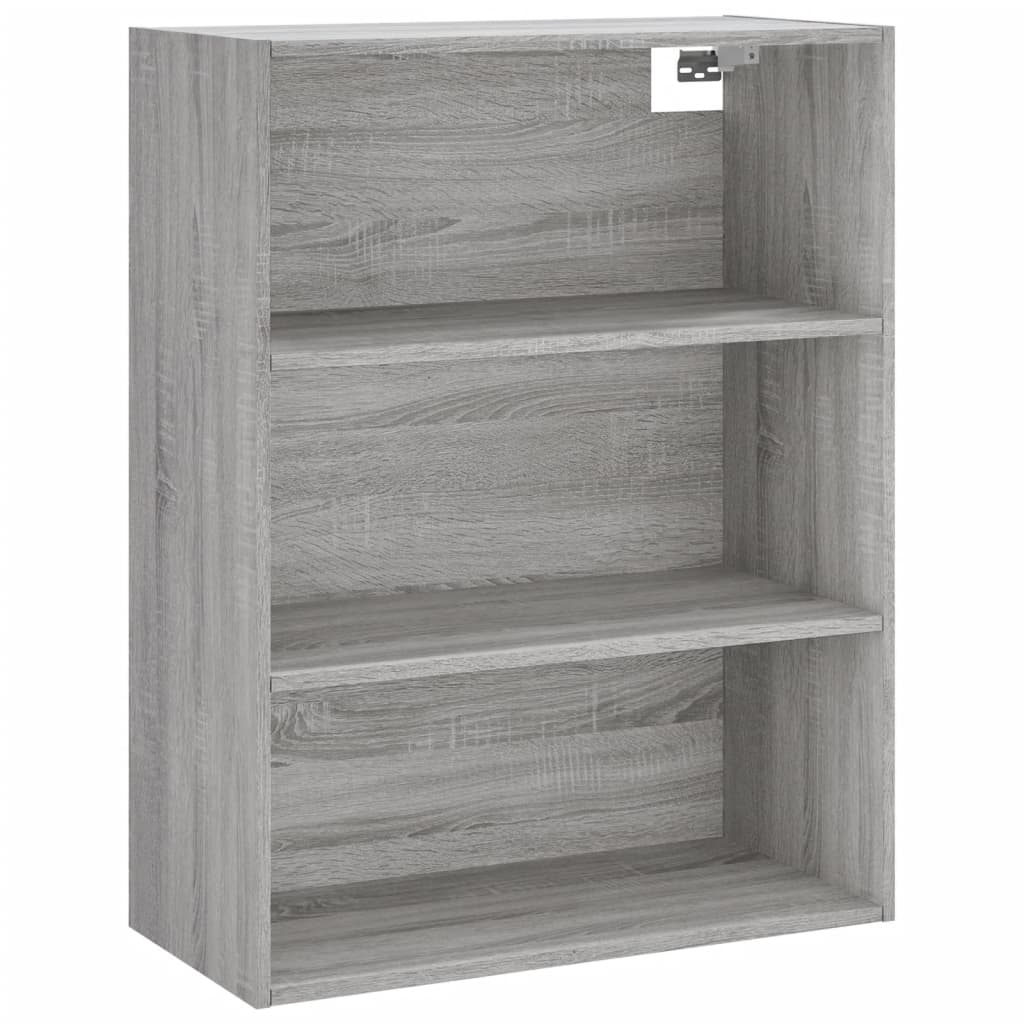 Highboard Betongrau 69,5x34x180 cm Holzwerkstoff