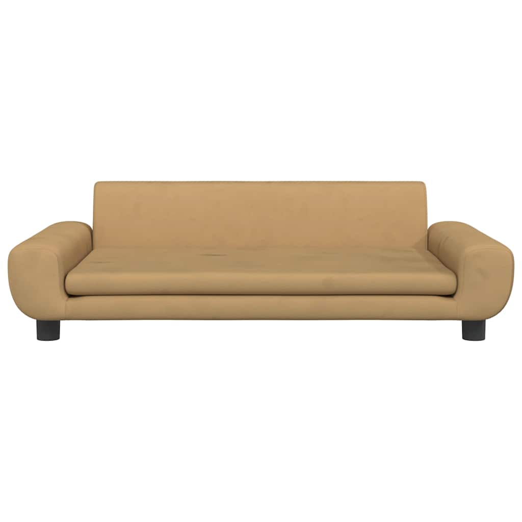 Kindersofa Blau 100x54x33 cm Samt