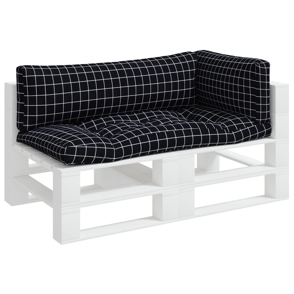Palettenkissen Blau Weiß Gestreift 58x58x10 cm Oxford-Gewebe