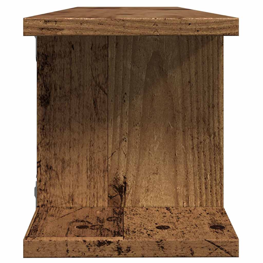 Wandregale 2 Stk. Weiß 75x18x20 cm Holzwerkstoff