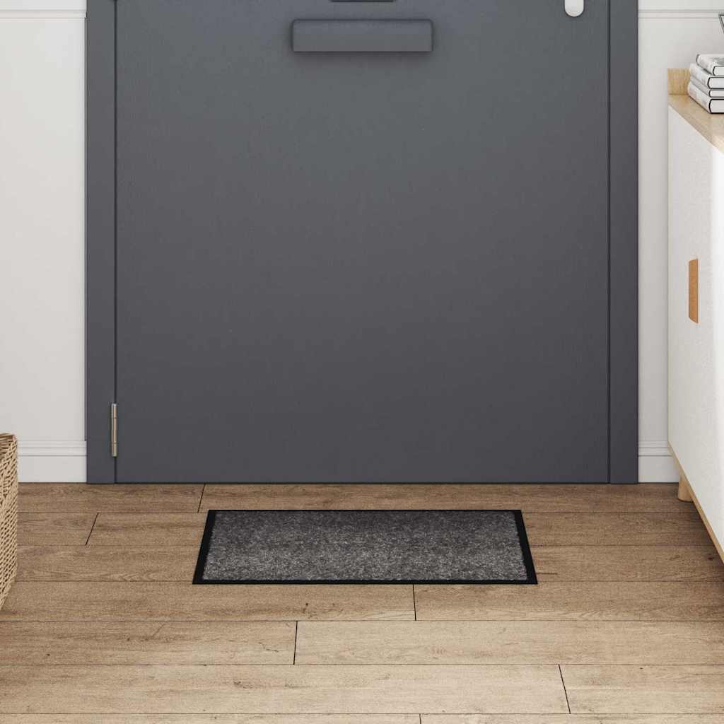 Fußmatte Anthrazit 60 x 40 x 1,2 cm Teddystoff