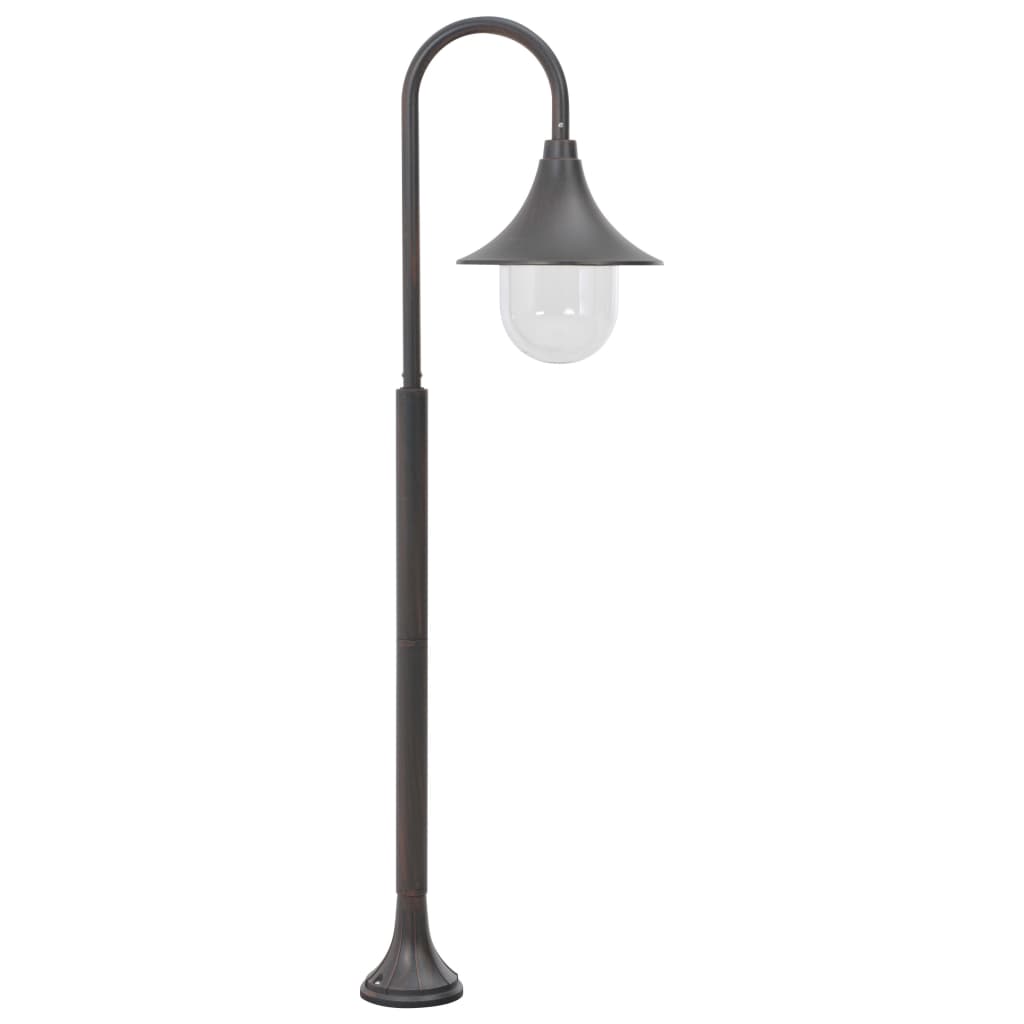 Garten-Pollerleuchte E27 120 cm Aluminium Weiß