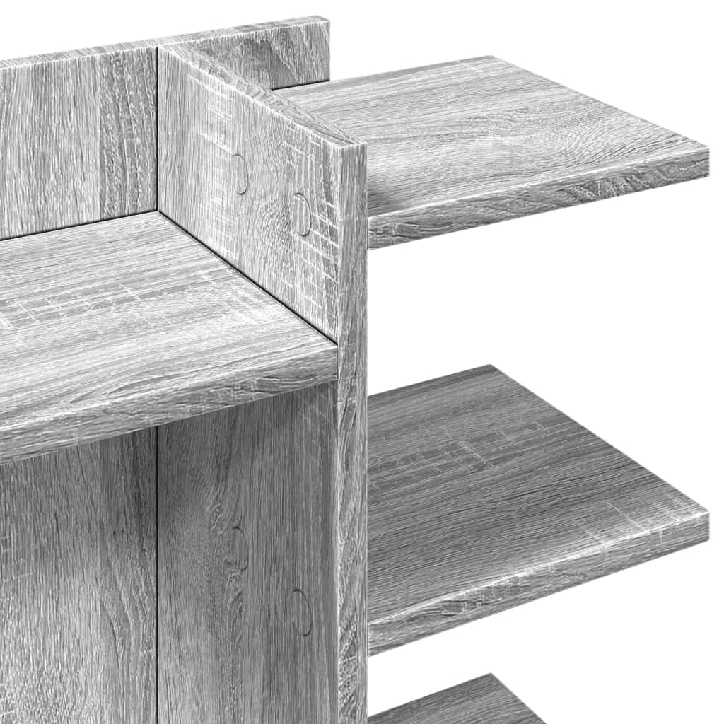 Schreibtisch-Organizer Weiß 42x21,5x42 cm Holzwerkstoff