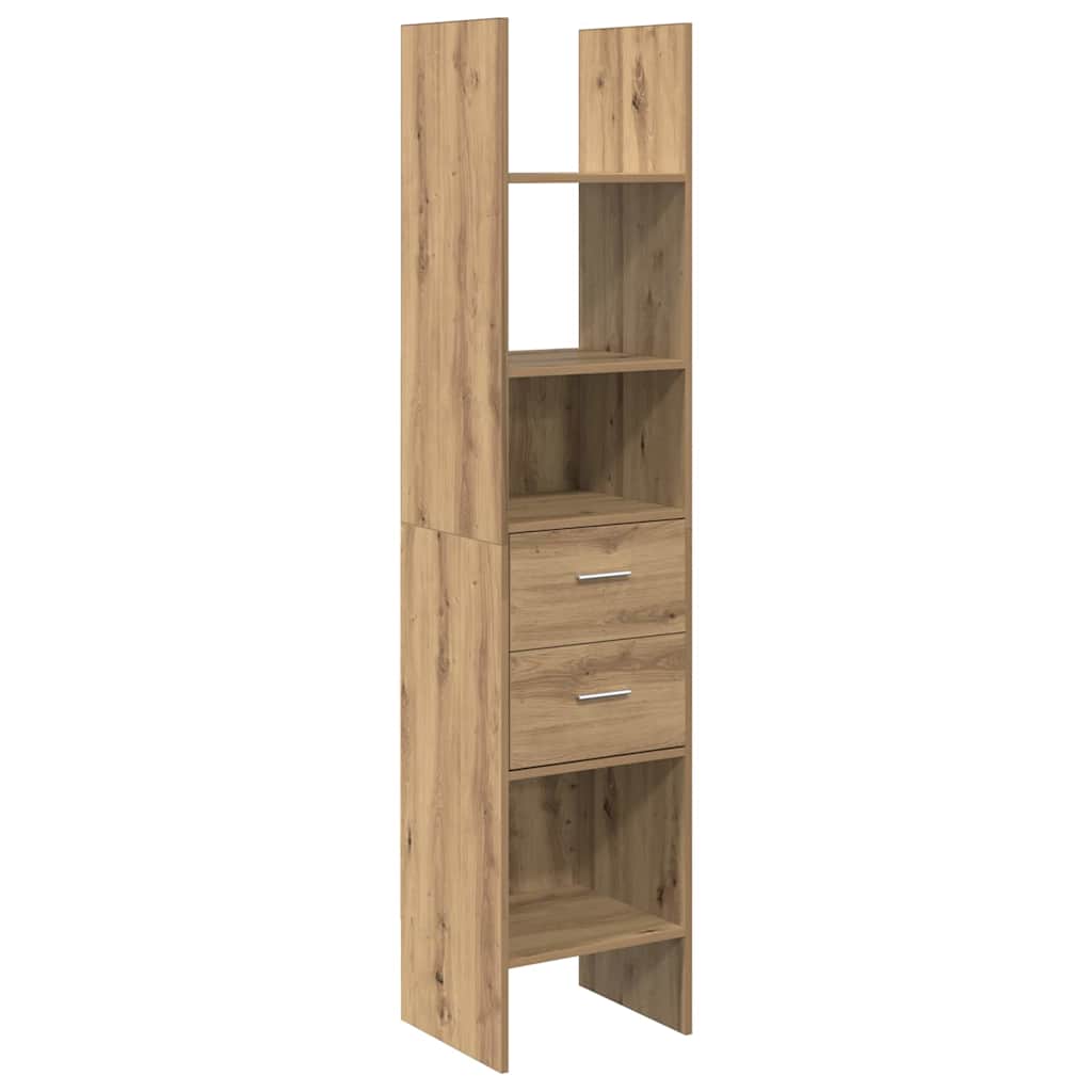 Bücherregal Weiß 40x35x180 cm Holzwerkstoff
