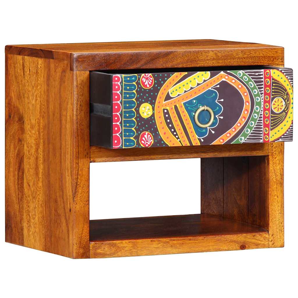 Nachttisch Braun 40 x 35 x 35 cm Massivholz Akazie